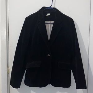 Sz. 12 J. Crew Black Corduroy Blazer